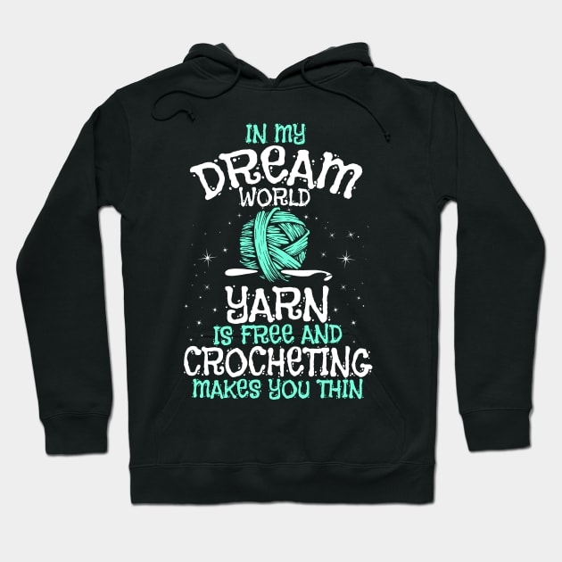 Crocheting Crocheter Crochet Hooks Yarn Gift Hoodie by Krautshirts